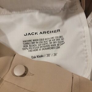 Jack Archer Pants‎ Mens 30x36 Beige Performance Stretch Travel Office Tech